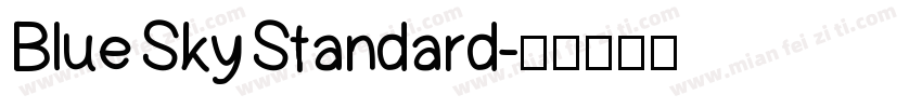 Blue Sky Standard字体转换
